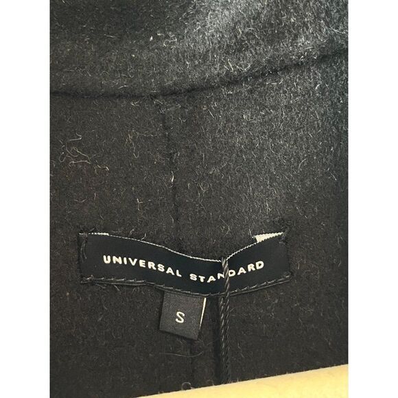 Universal Standard Kiran Doubleface Label Wool Coat Gray Size 14/16 (Small) - Picture 11 of 15